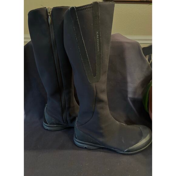 Women’s SALOMON Uma Trois Waterproof Knee-High Stretch Boots Black Zip, size 7 - Picture 7 of 8